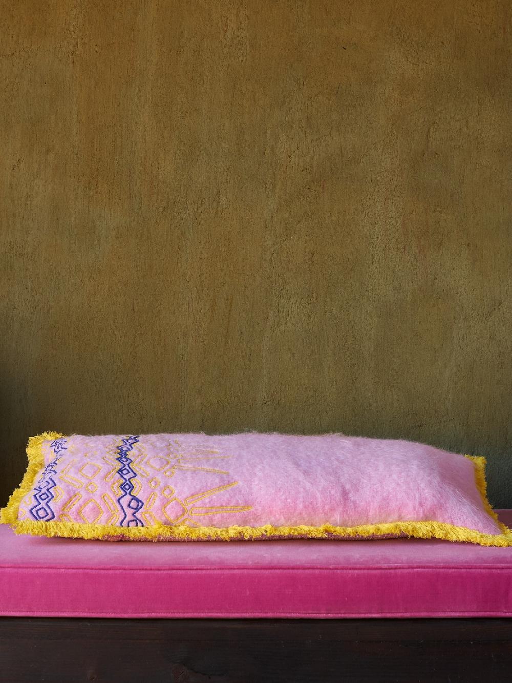 jupe by jackie Hunts - Pink 100% Mohair u0026 linen back Graphic