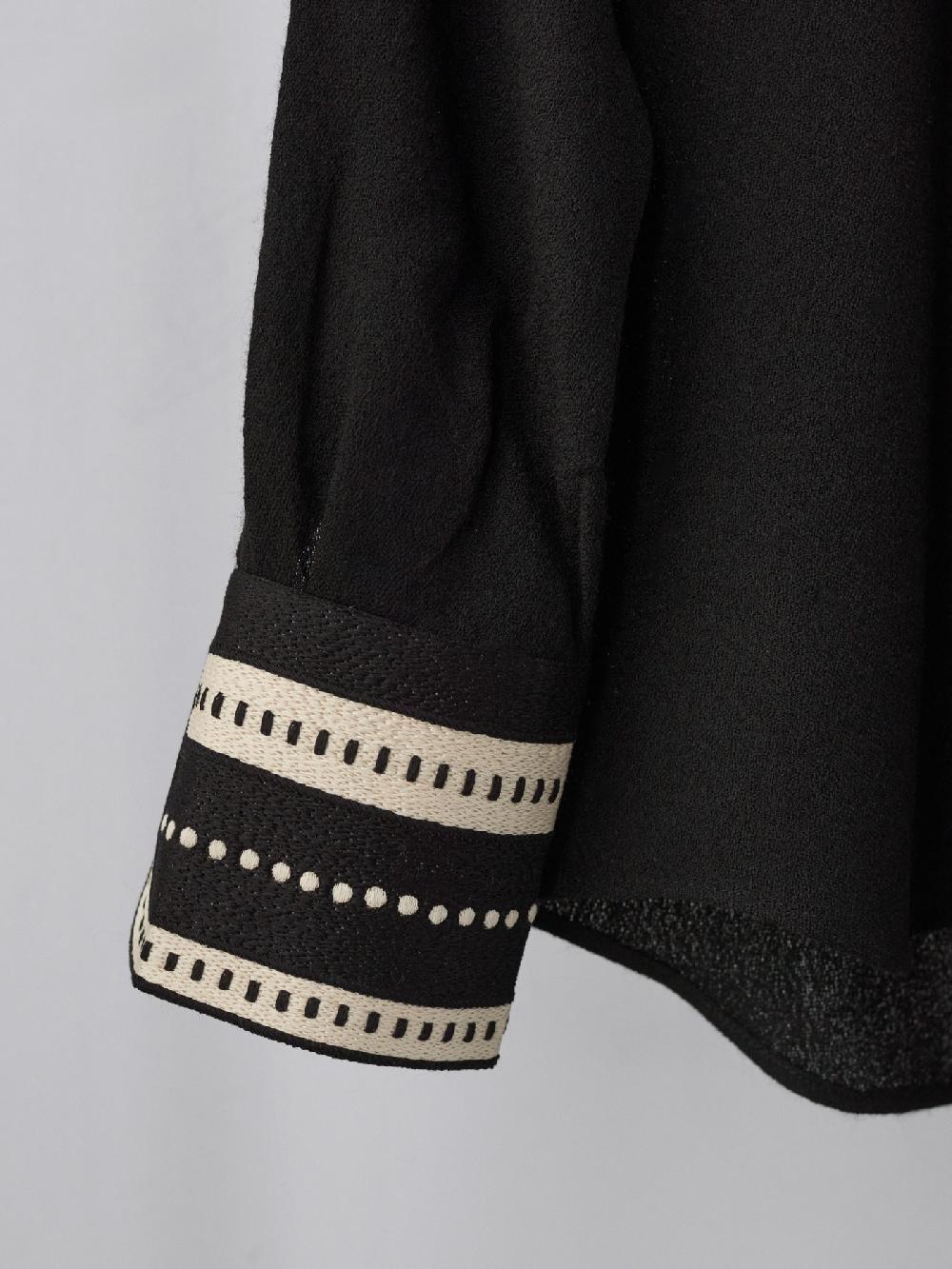 Jupe By Jackie Ivanov - Black 100% Wool Round Tops+Shirts