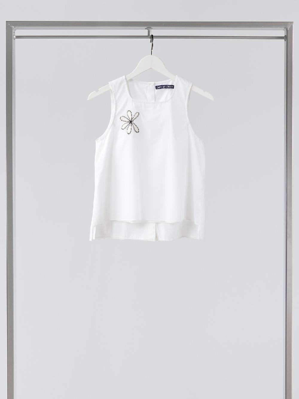 jupe by jackie Jax T White - (Off) White 100% cotton poplin