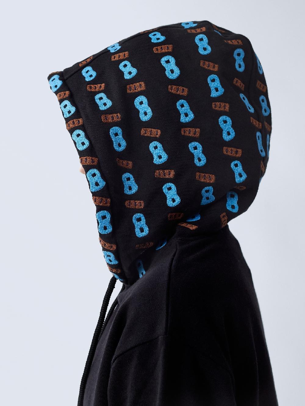 jupe by jackie Jazzy Hoodie - Black 98% cotton 2% elastine