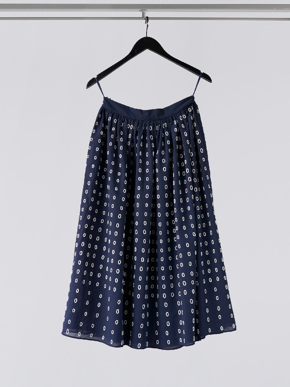Jupe By Jackie Aguas Skirt - Navy 100% Cotton Voile