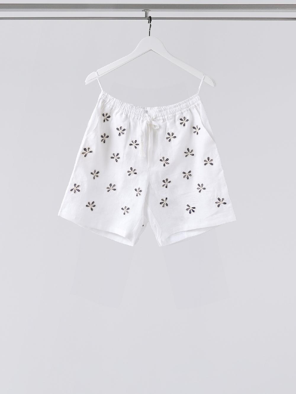 jupe by jackie Albalone Short - (Off) White 100% linen
