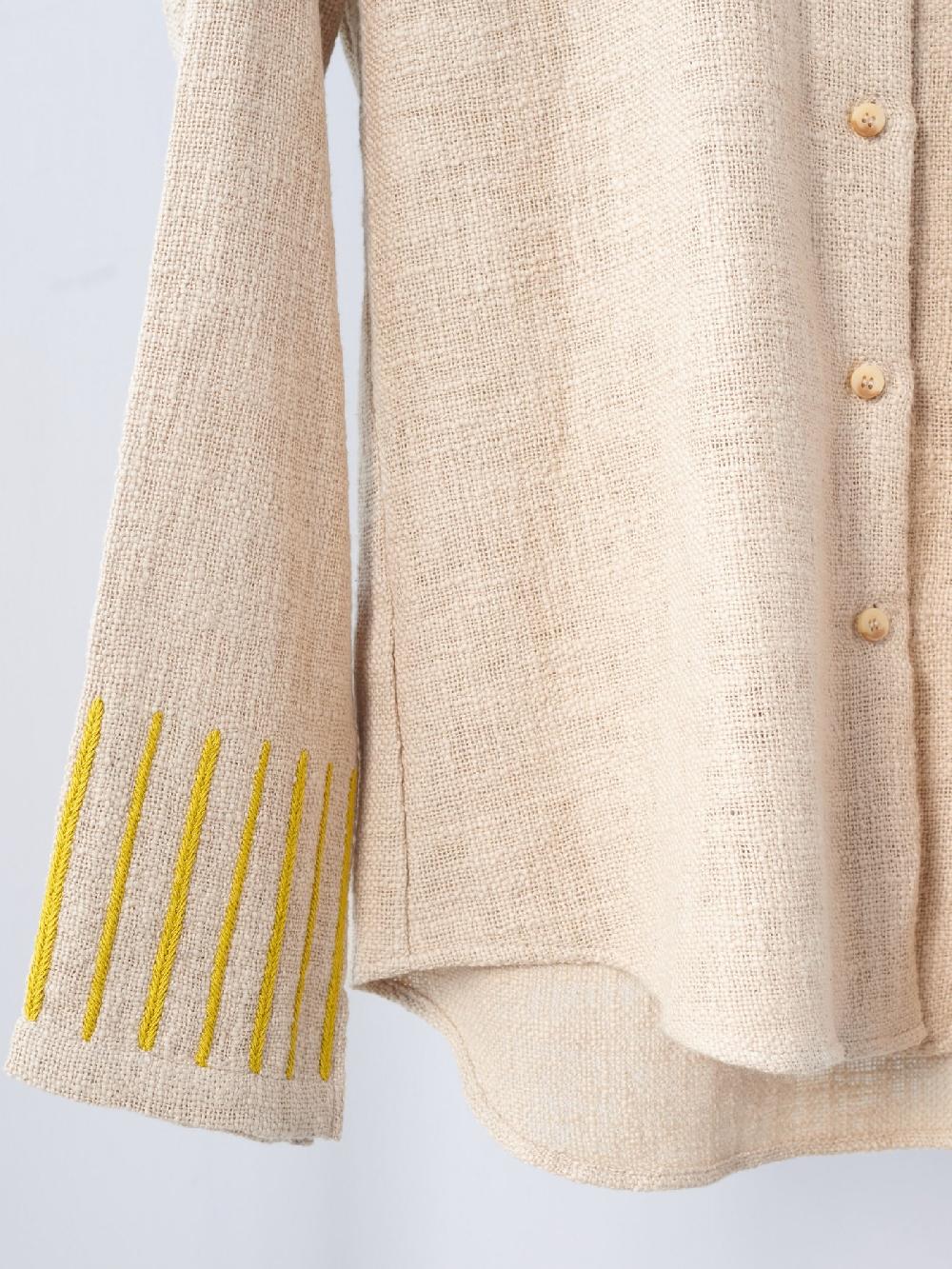 Jupe By Jackie Alzette - Beige 100% Khadi Cotton