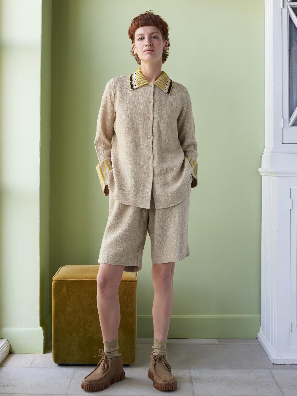 jupe by jackie Alzette - Beige 100% khadi cotton