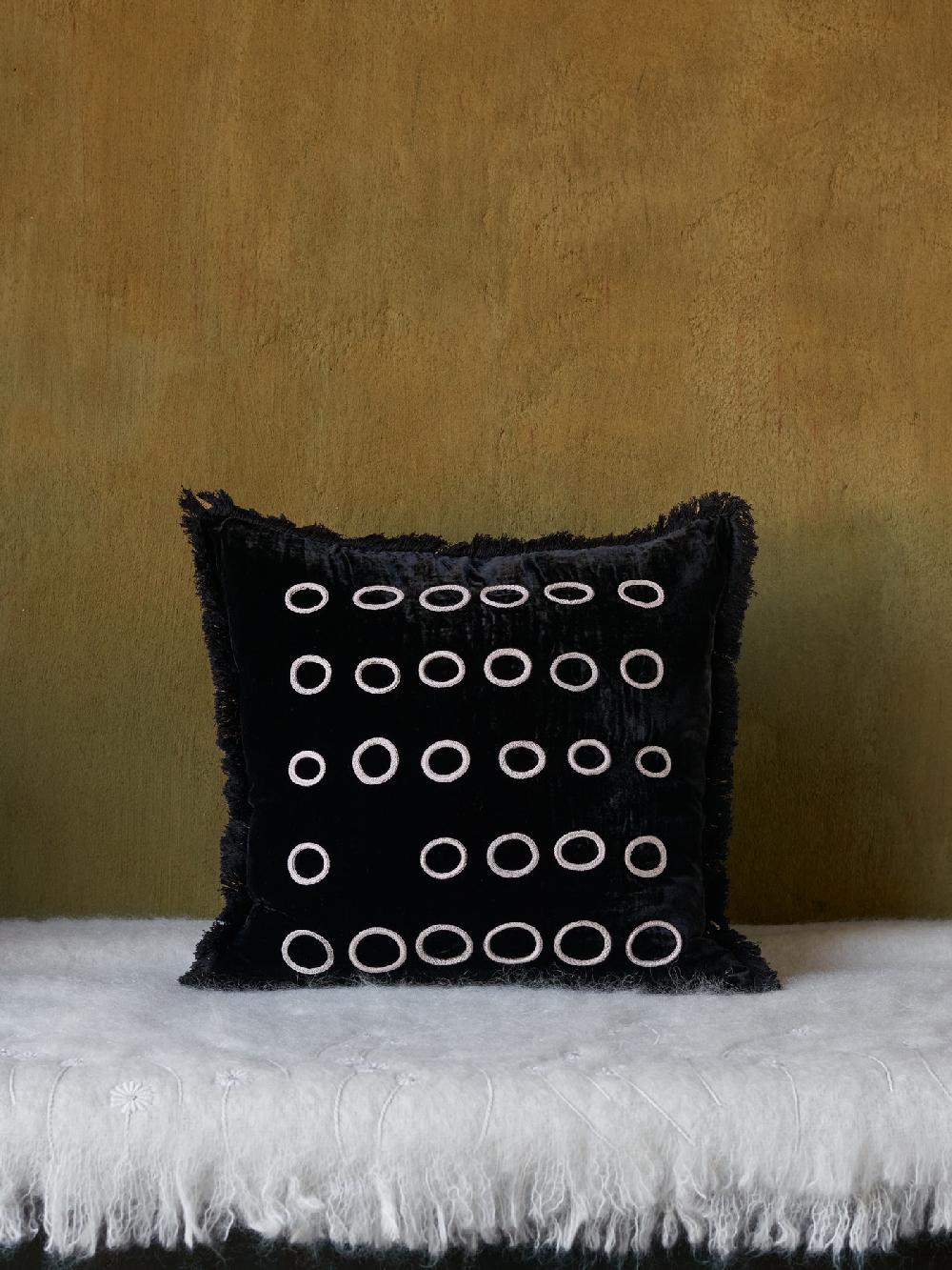 jupe by jackie Angra - Black 100% silk velvet Graphic