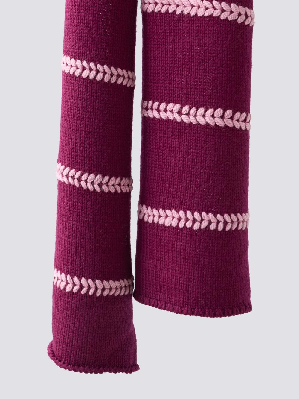 Jupe By Jackie Apokreas - Burgundy 100% Wool (knitted)