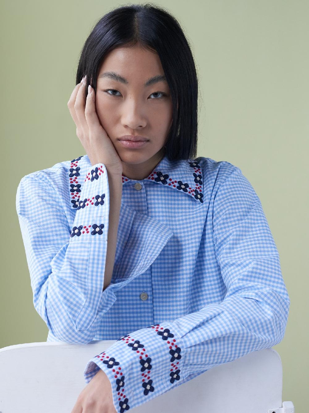 jupe by jackie Arkhon - Blue 100% cotton