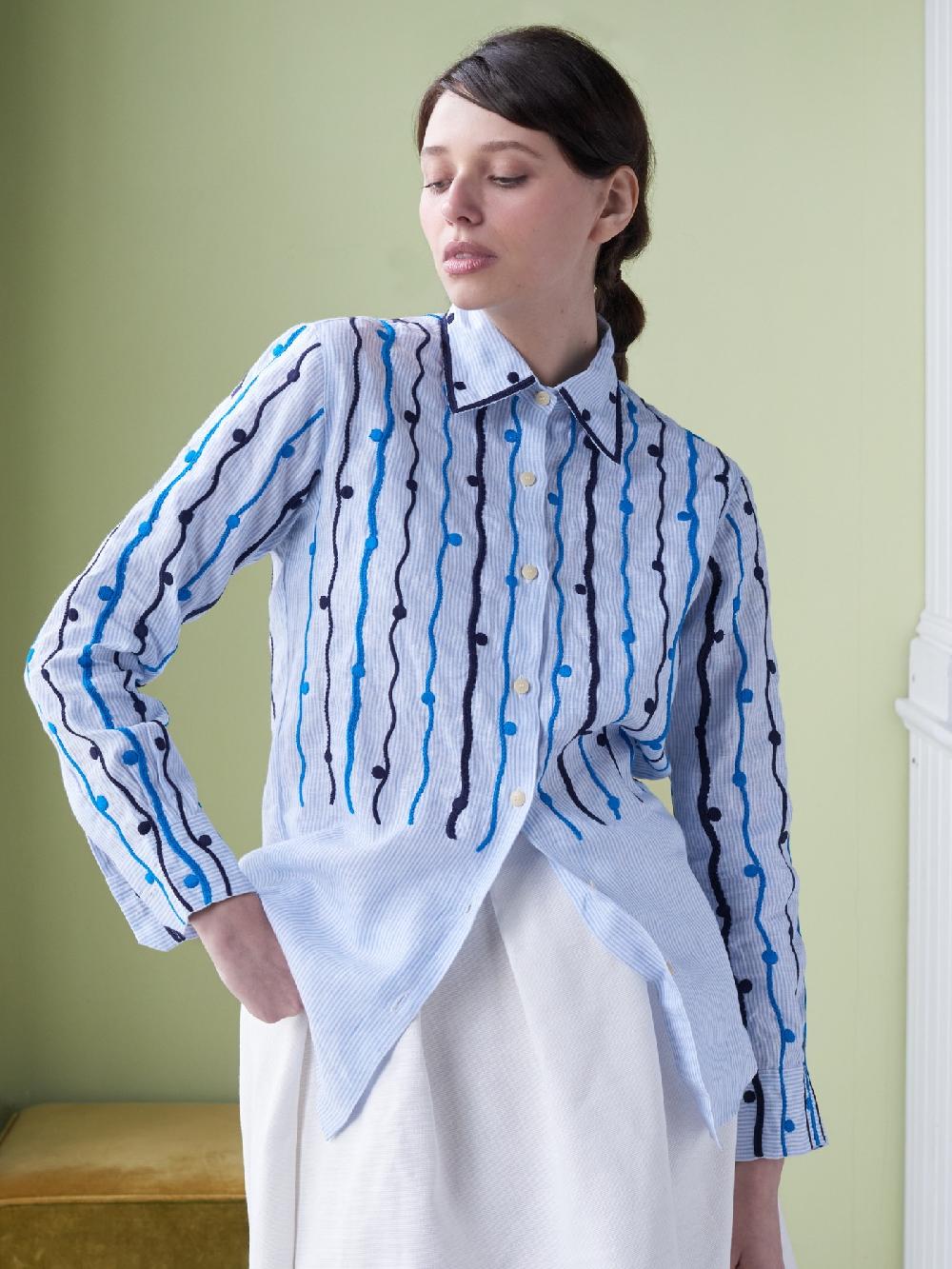 jupe by jackie Astraia - Light Blue 100% linen