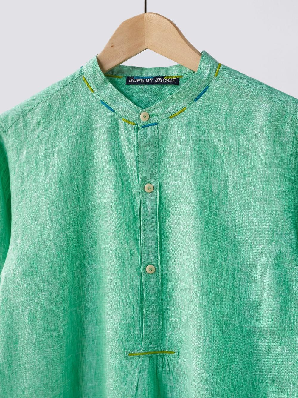 Jupe By Jackie Ayto - Green 100% Linen