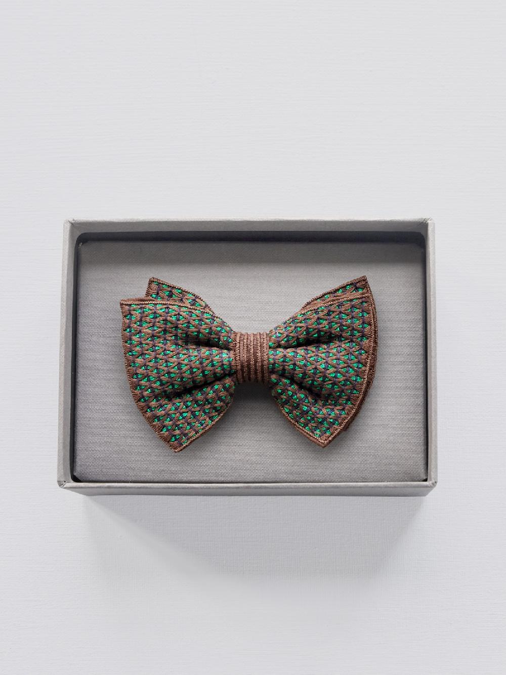 jupe by jackie Barrow - Brown 100% silk green