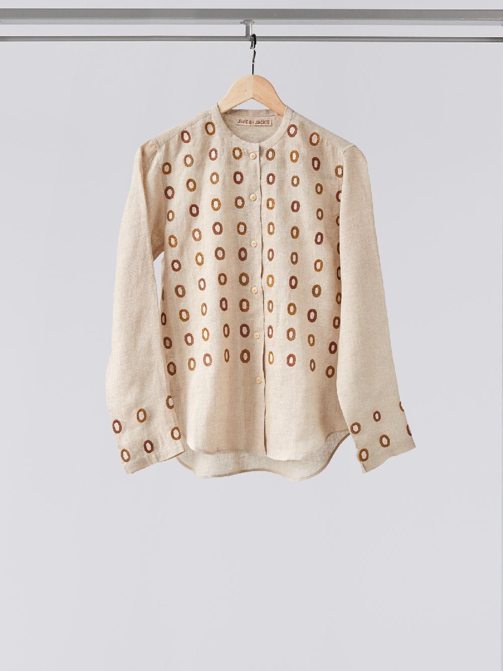 jupe by jackie Belimal Shirt - Beige 100% linen