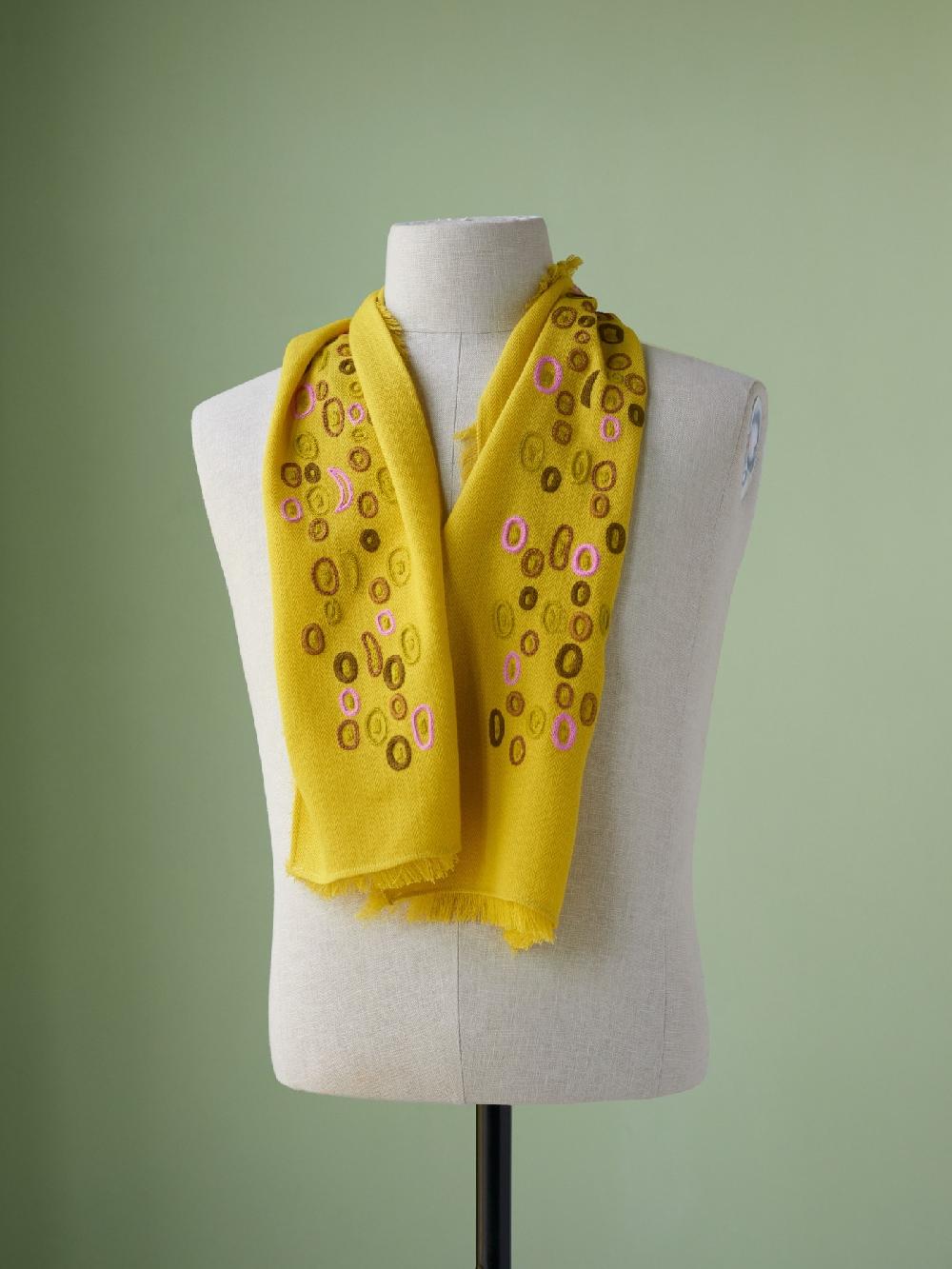 jupe by jackie Bixa - Yellow 100% wool Scarfs