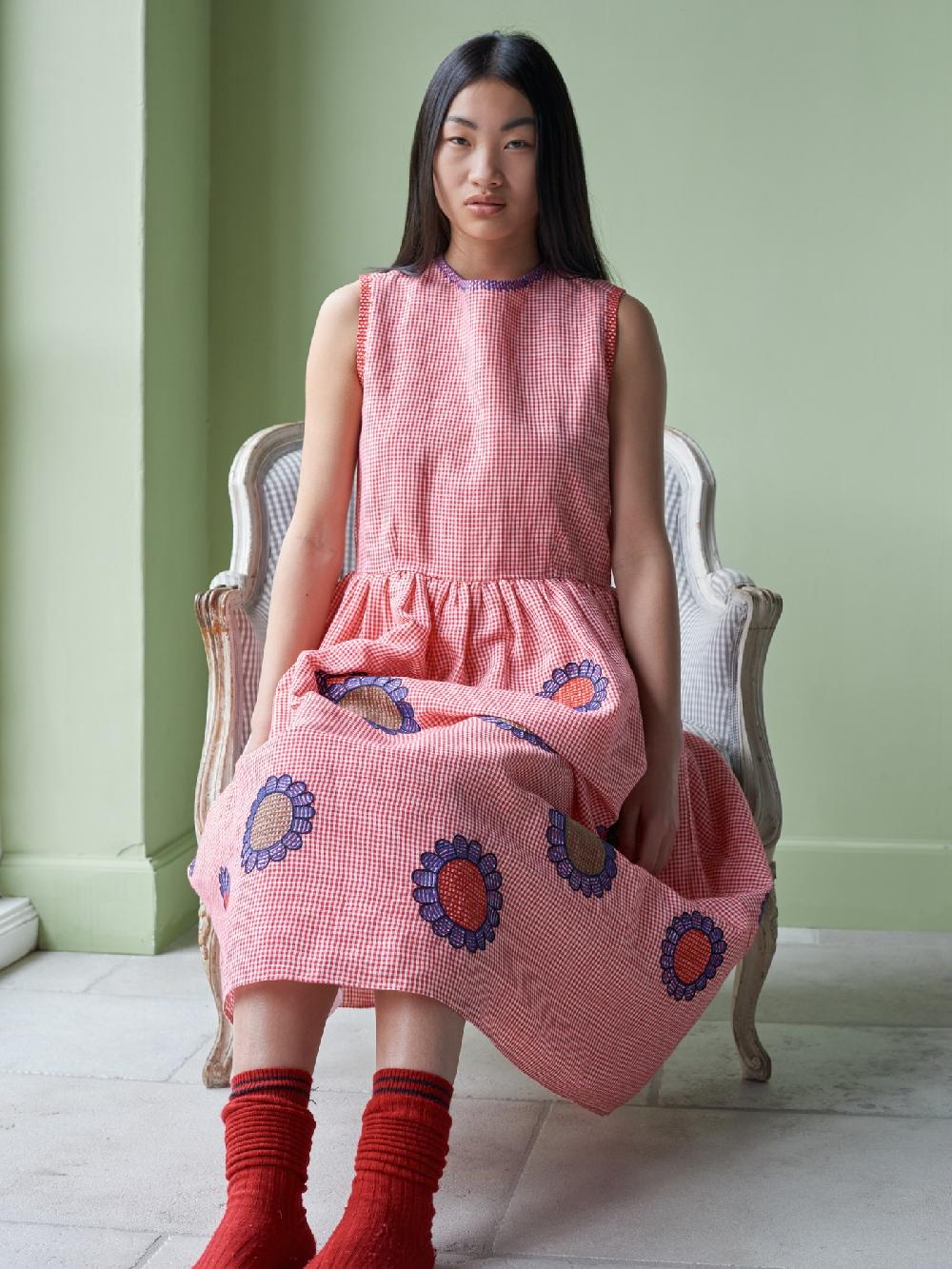 Jupe By Jackie BonFleur - Red 100% Linen