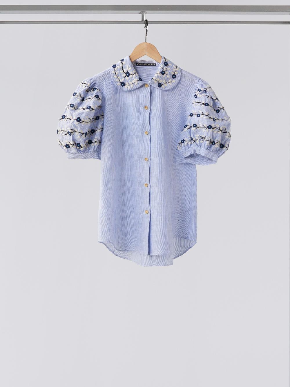 jupe by jackie Braca - Blue 100% linen