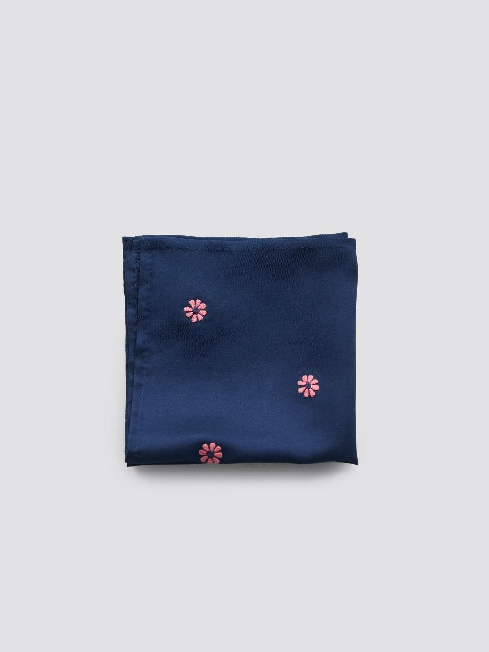 Jupe By Jackie Capp Pink - Navy 100% Soft Silk