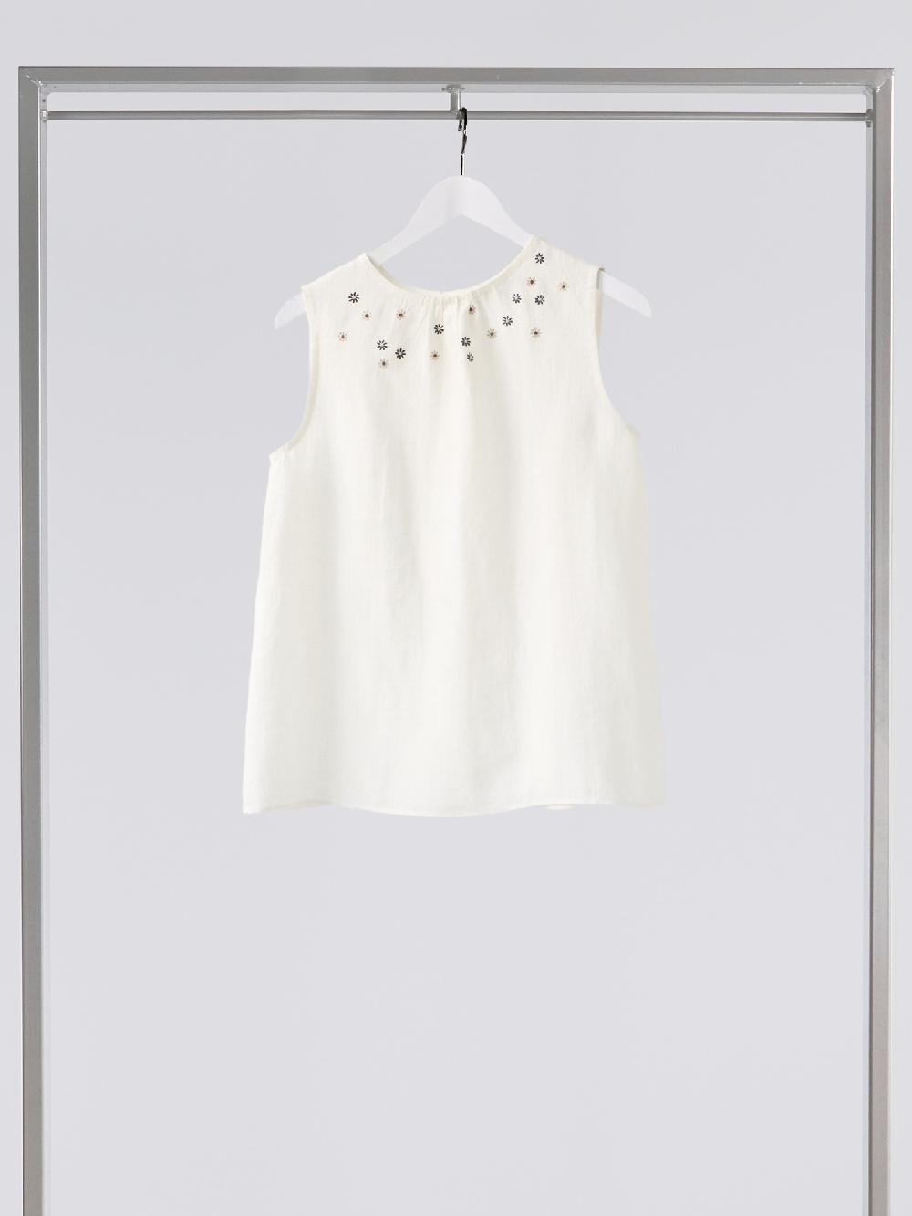 Jupe By Jackie Cappy - (Off) White 100% Linen