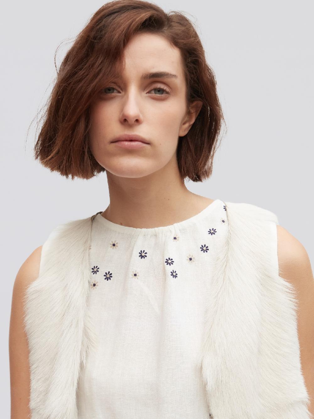 Jupe By Jackie Cappy - (Off) White 100% Linen