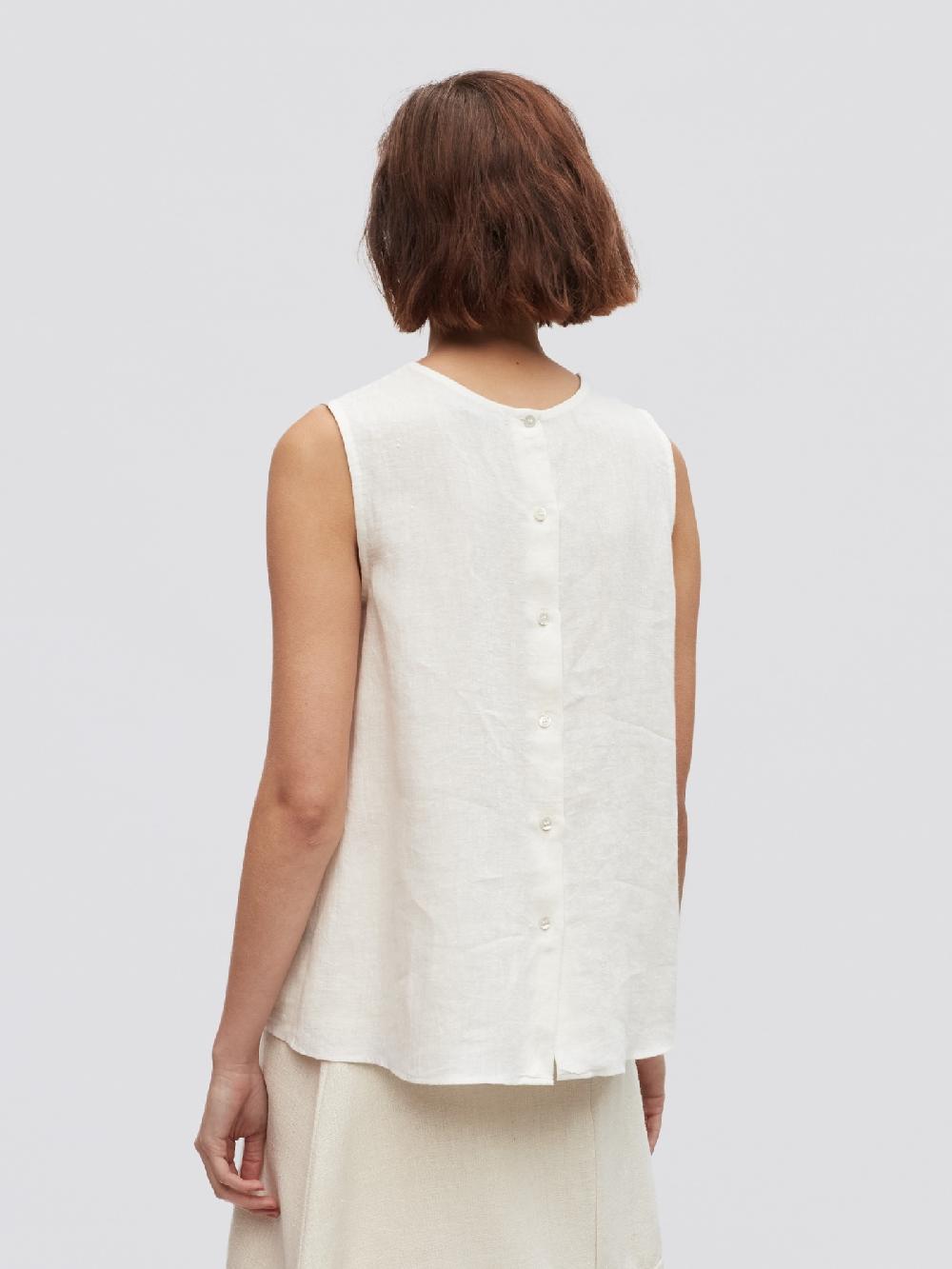 Jupe By Jackie Cappy - (Off) White 100% Linen