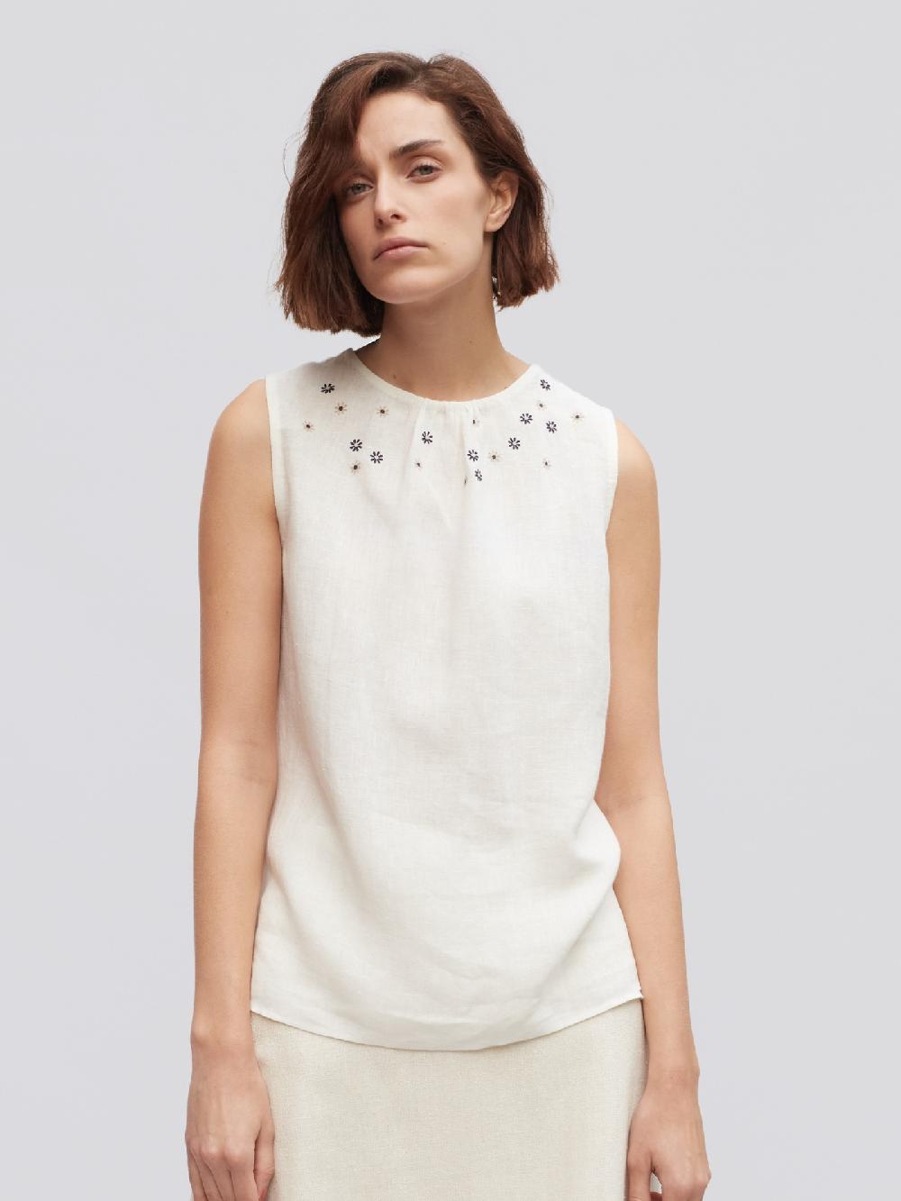 jupe by jackie Cappy - (Off) White 100% linen