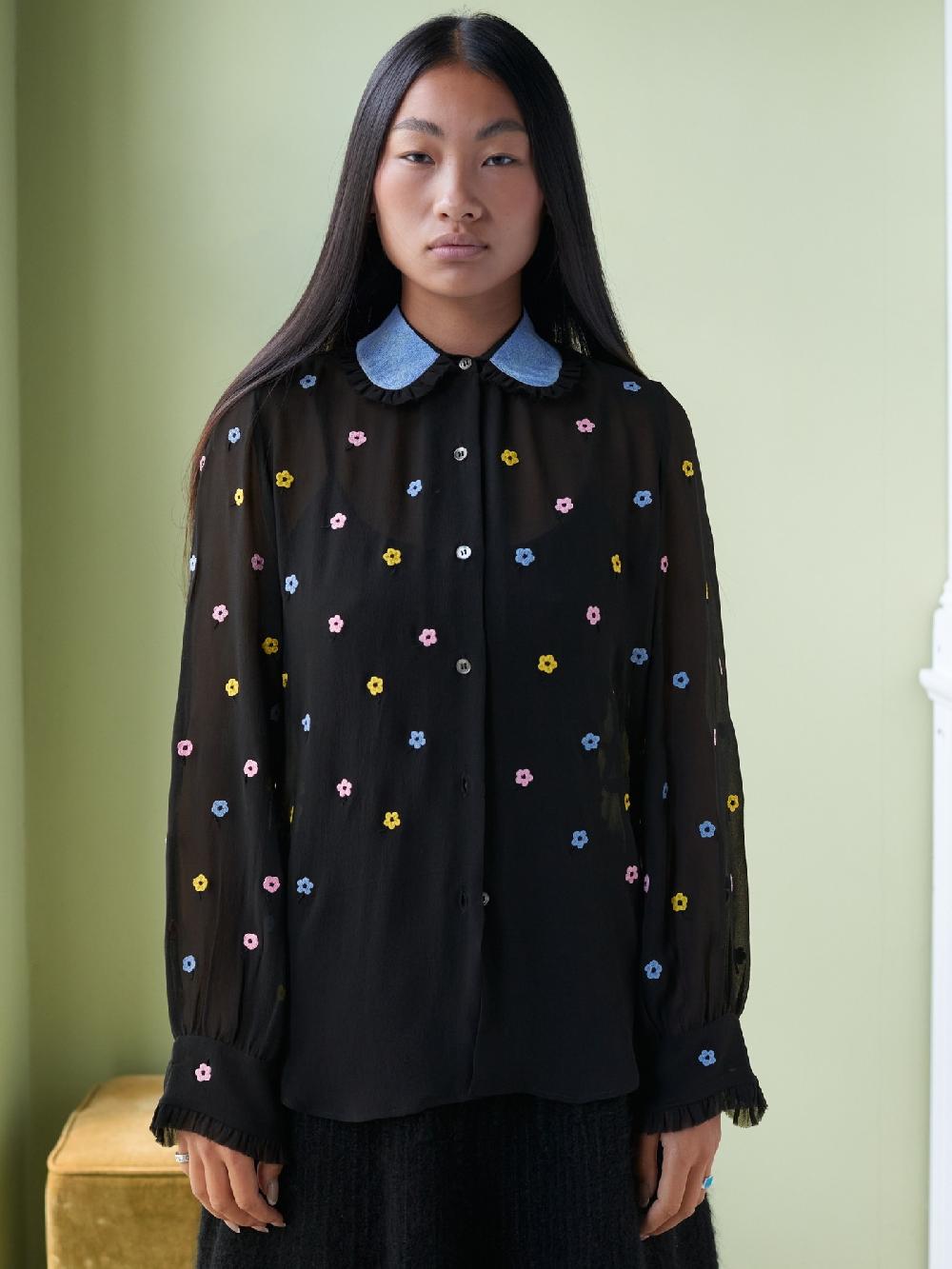 Jupe By Jackie Cecilie - Black 100% Silk Crepe