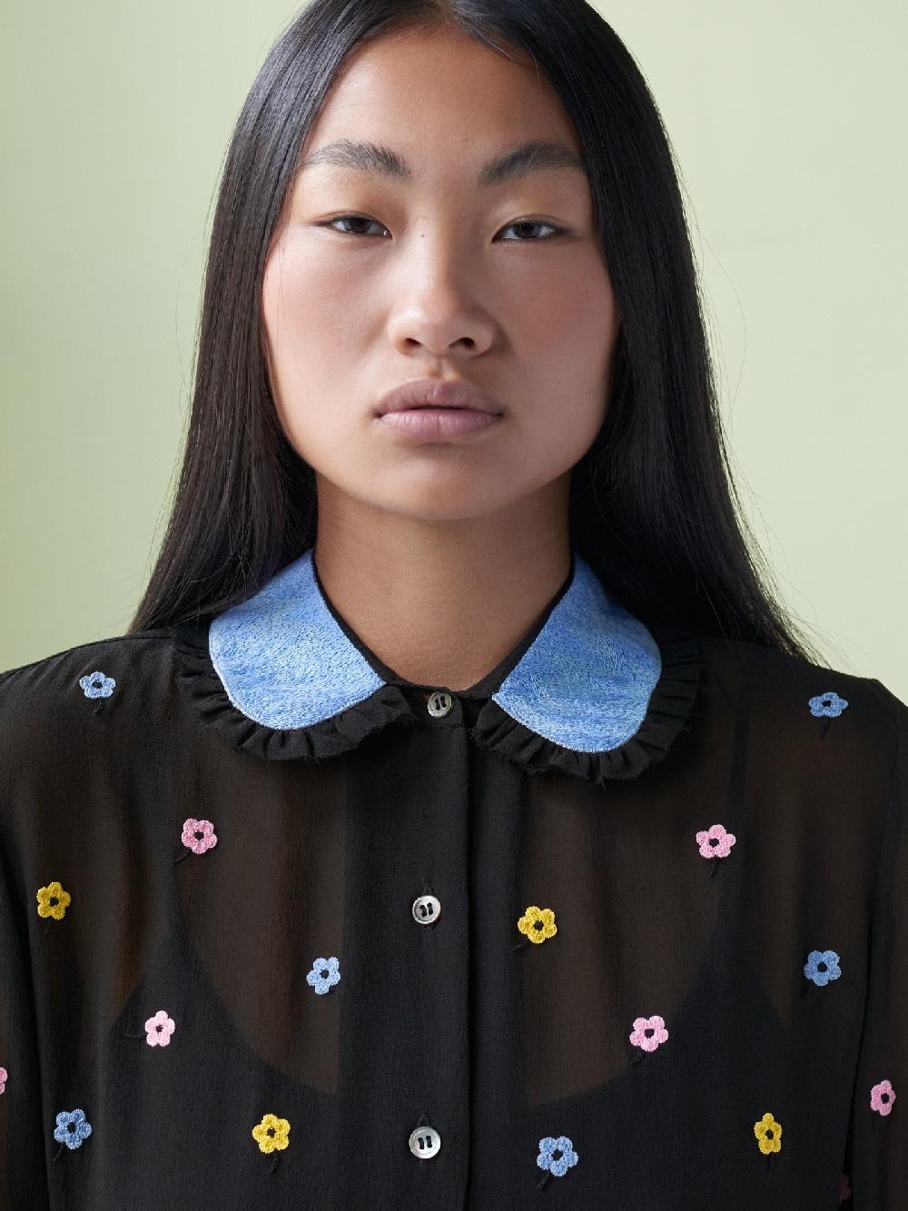 Jupe By Jackie Cecilie - Black 100% Silk Crepe