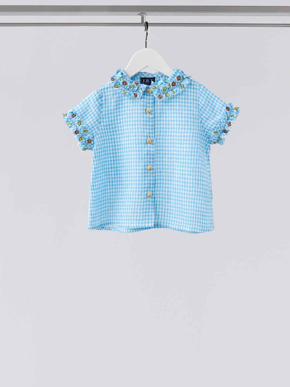 jupe by jackie Champlain Mini Me - Blue 100% linen