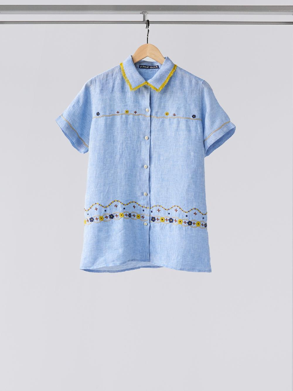 jupe by jackie Charoli - Light Blue 100% linen