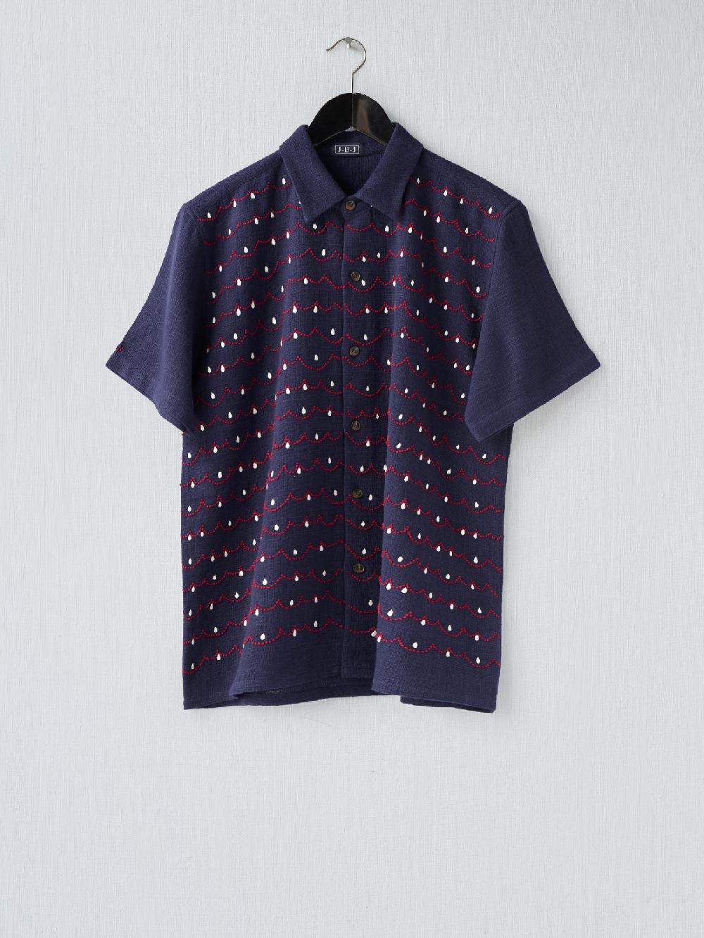 Jupe By Jackie Chervil - Navy 100% Khadi Cotton