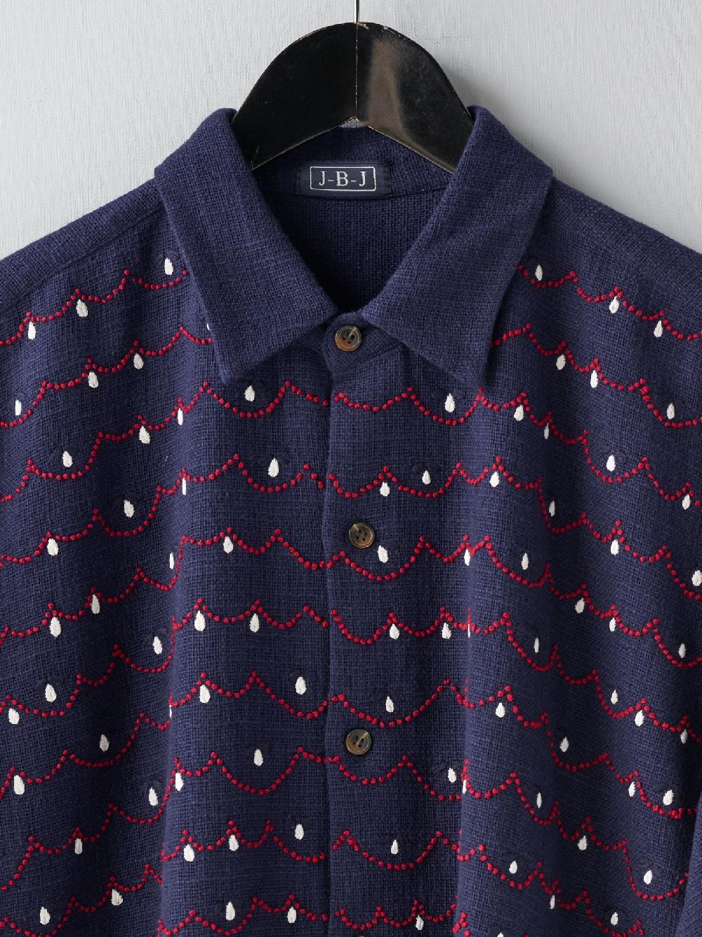 Jupe By Jackie Chervil - Navy 100% Khadi Cotton