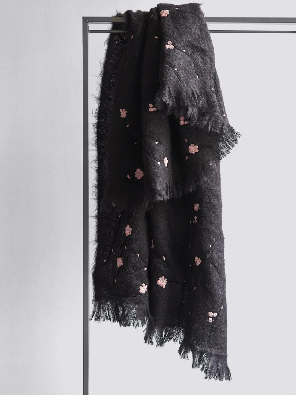 jupe by jackie Chinoiserie - Black 100% mohair