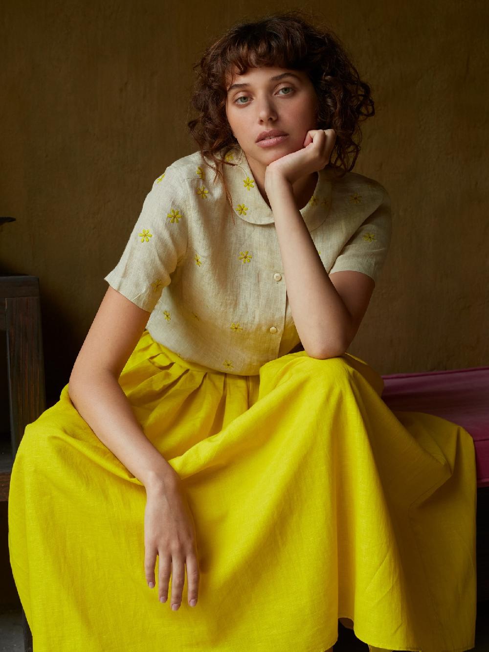 Jupe By Jackie Comox - Beige 100% Linen