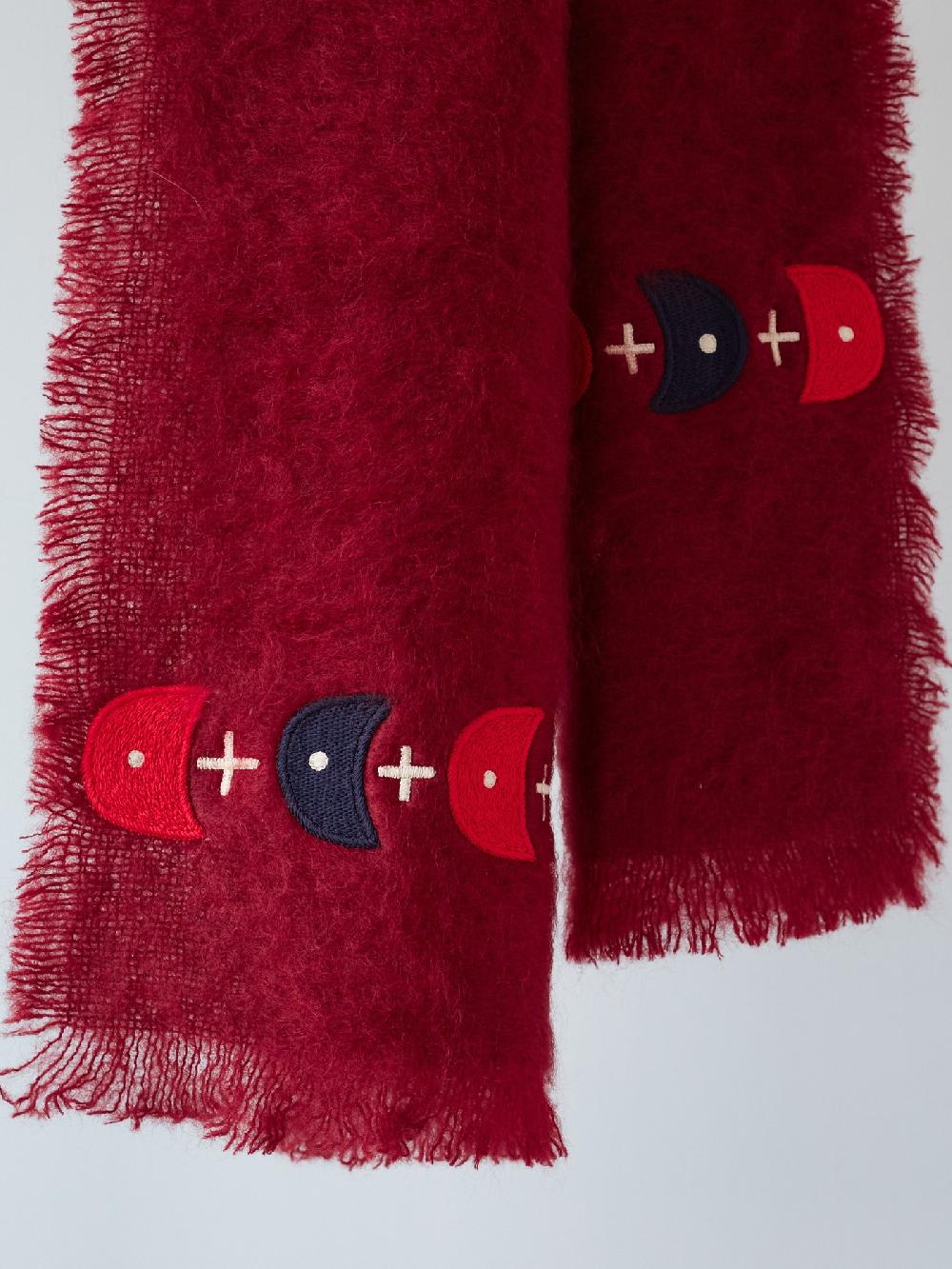 Jupe By Jackie Coop - Burgundy 100% Mohair