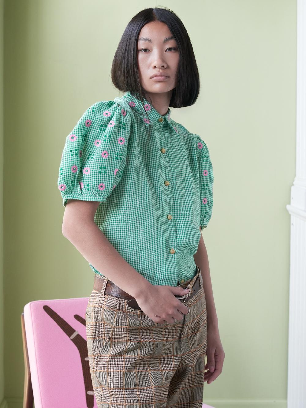 jupe by jackie County - Green 100% linen