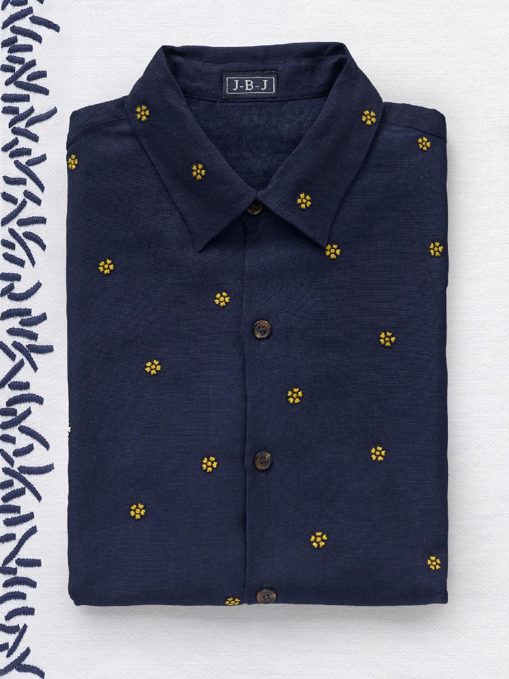 jupe by jackie David - Navy 100% cotton