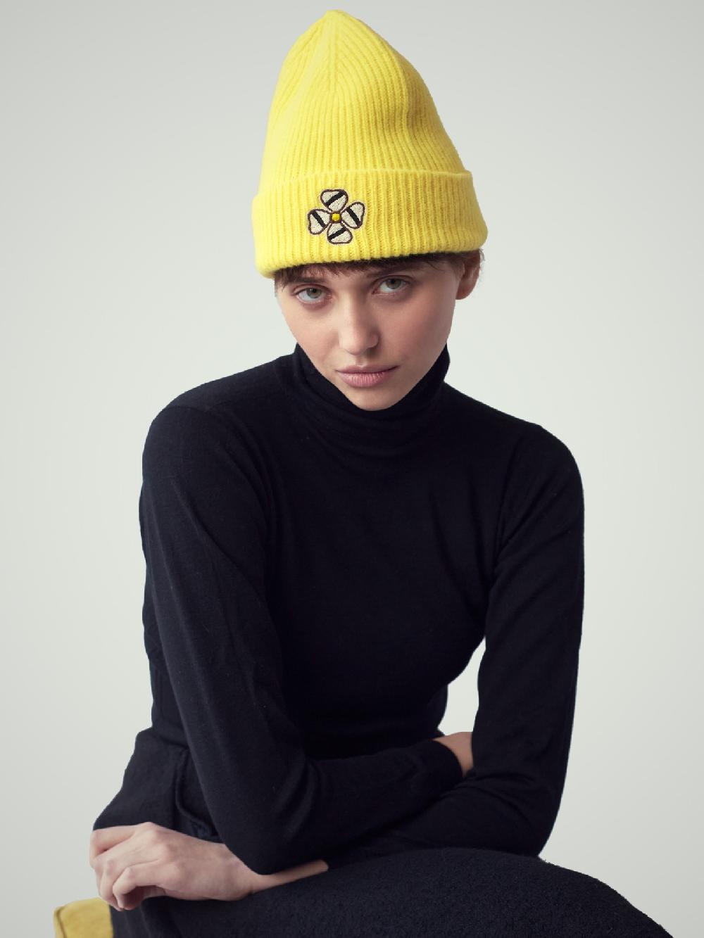 Jupe By Jackie Dong - Yellow 100% Wool (knitted)