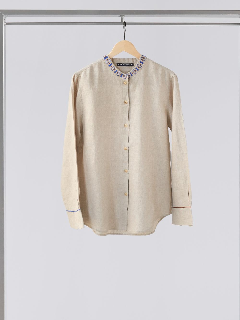 jupe by jackie Dootsi Shirt - Beige 100% linen