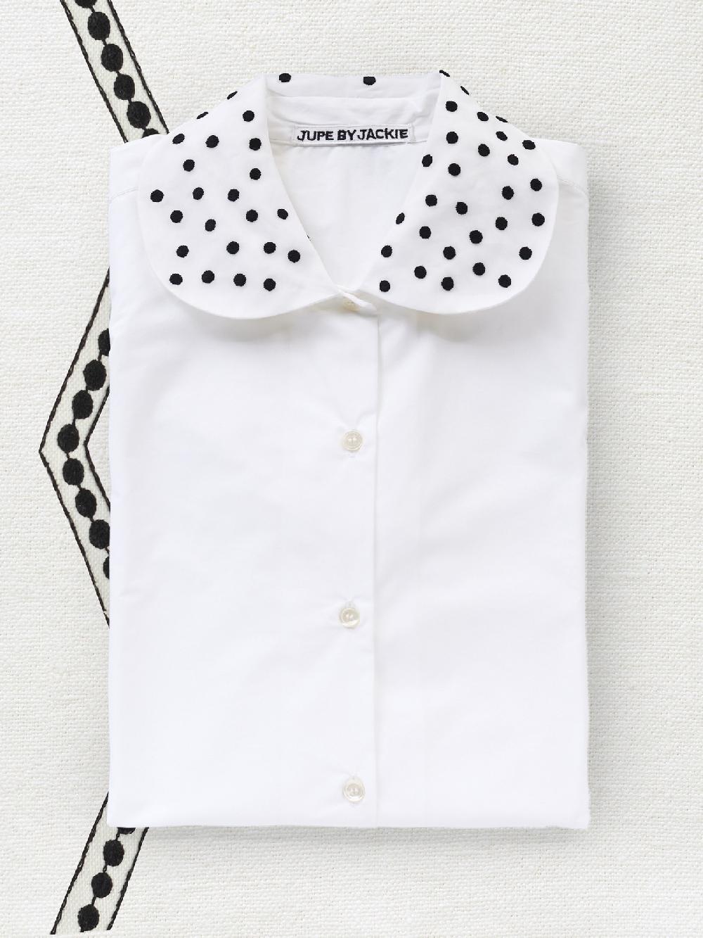 jupe by jackie Dots I - (Off) White 100% cotton poplin