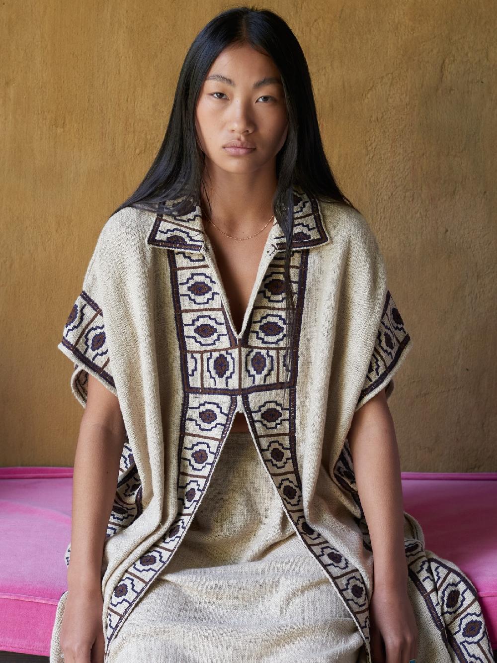 jupe by jackie Ducale - Beige 100% khadi cotton More