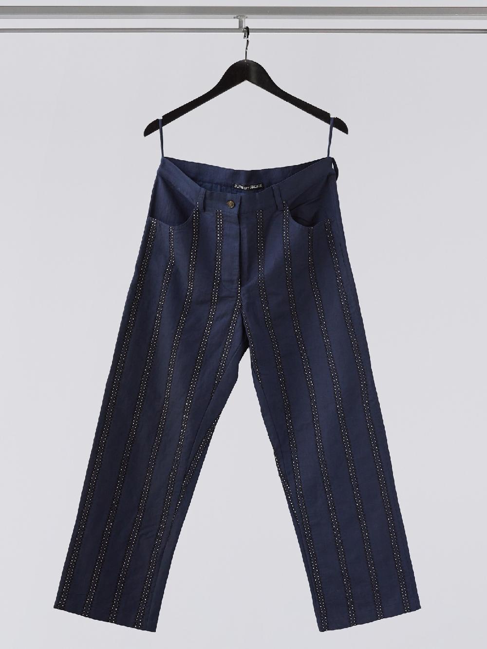 jupe by jackie Dumaine - Navy 100% cotton Pants