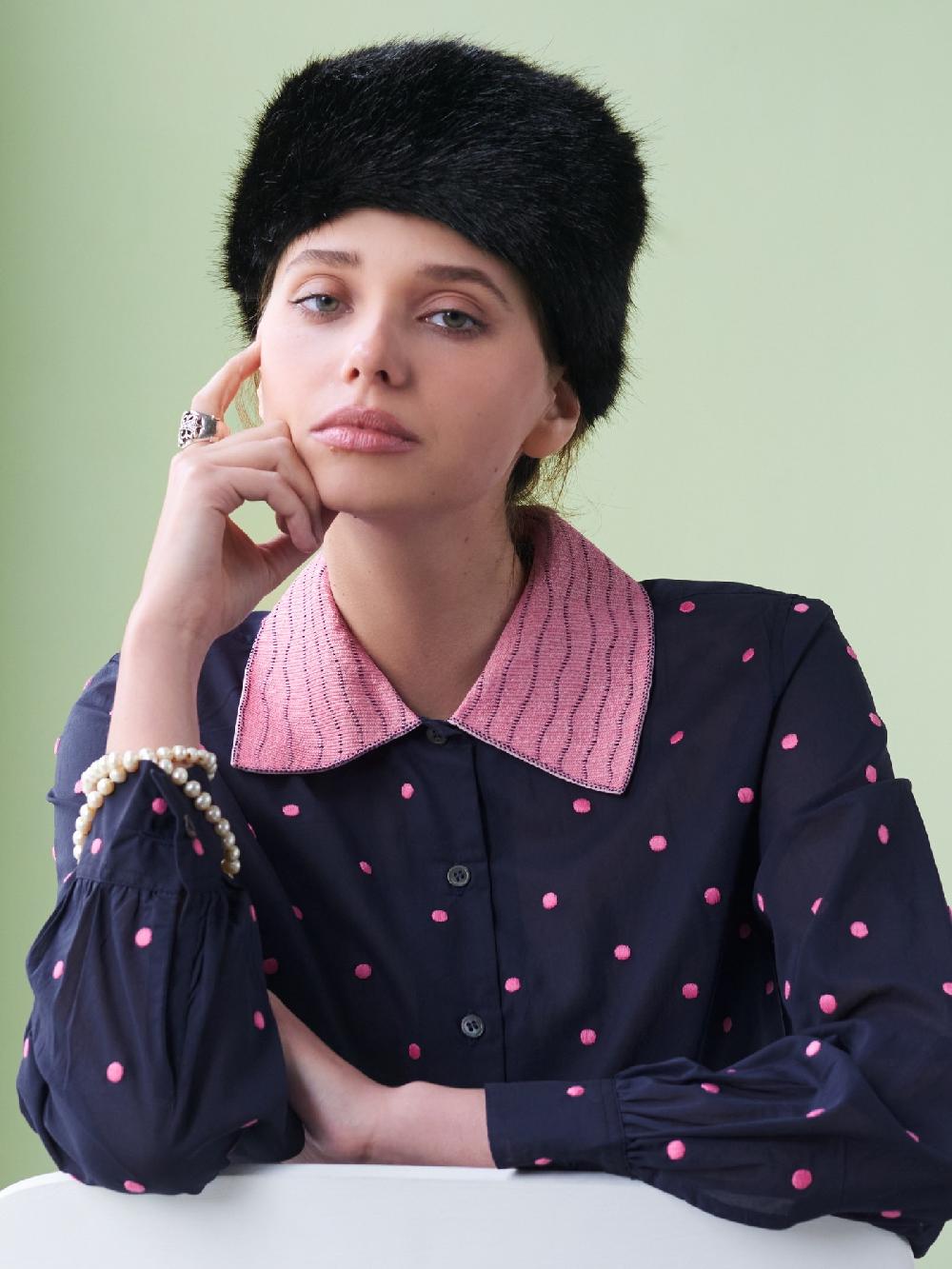 Jupe By Jackie Dynasty - Navy 100% Cotton Voile