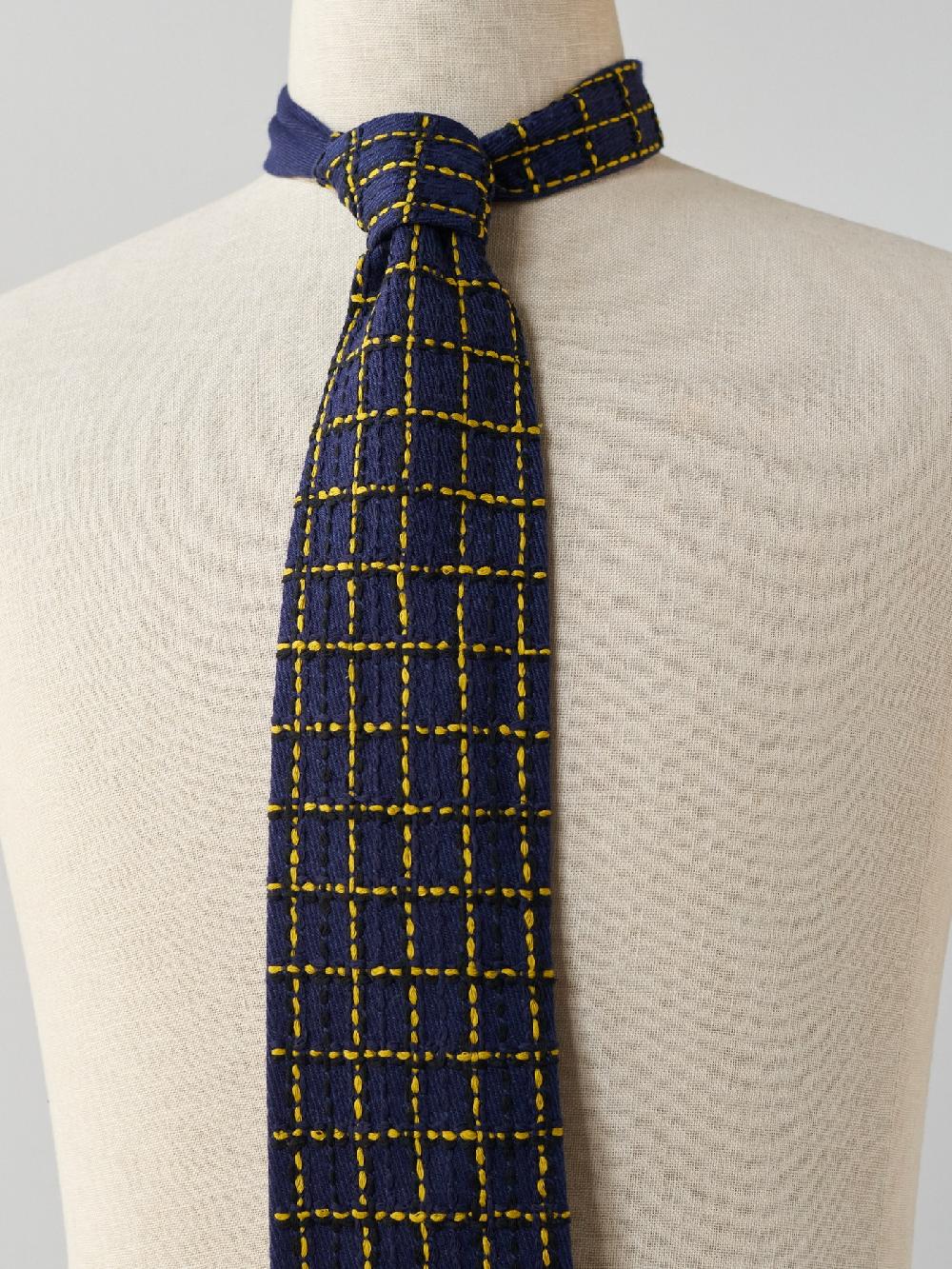 Jupe By Jackie Earl - Navy Linen Wool Blend Yellow