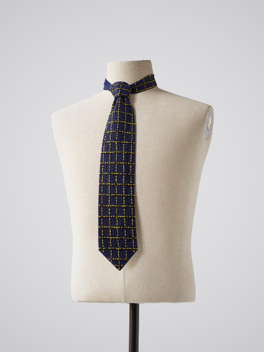 jupe by jackie Earl - Navy linen wool blend yellow