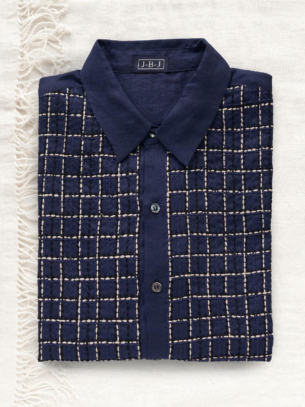 jupe by jackie Earl Navy - Navy 100% linen