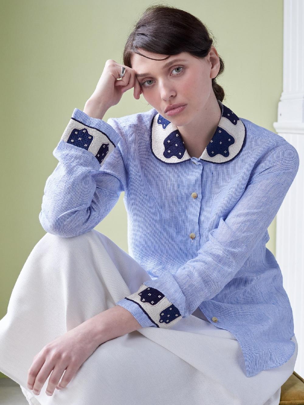 Jupe By Jackie Elena - Blue 100% Linen