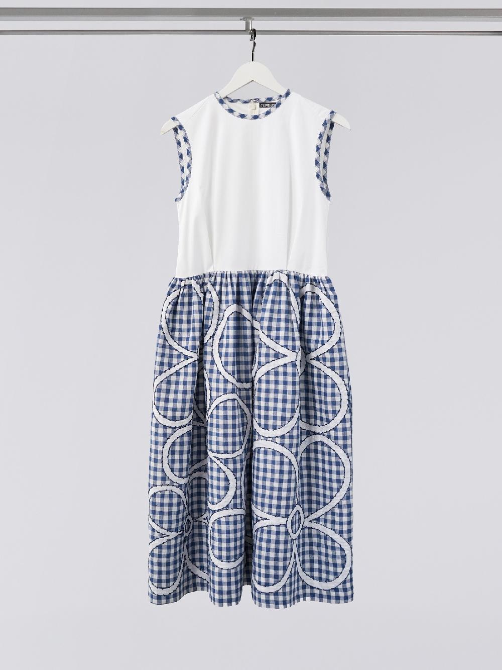 jupe by jackie Ellis - Blue checks 100% cotton blue