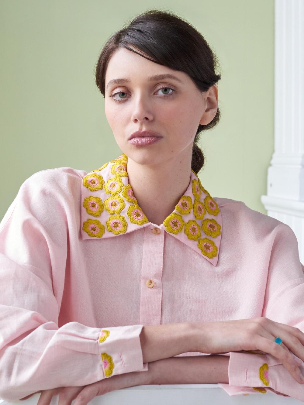 Jupe By Jackie Emmi - Pink Cotton Linen Blend