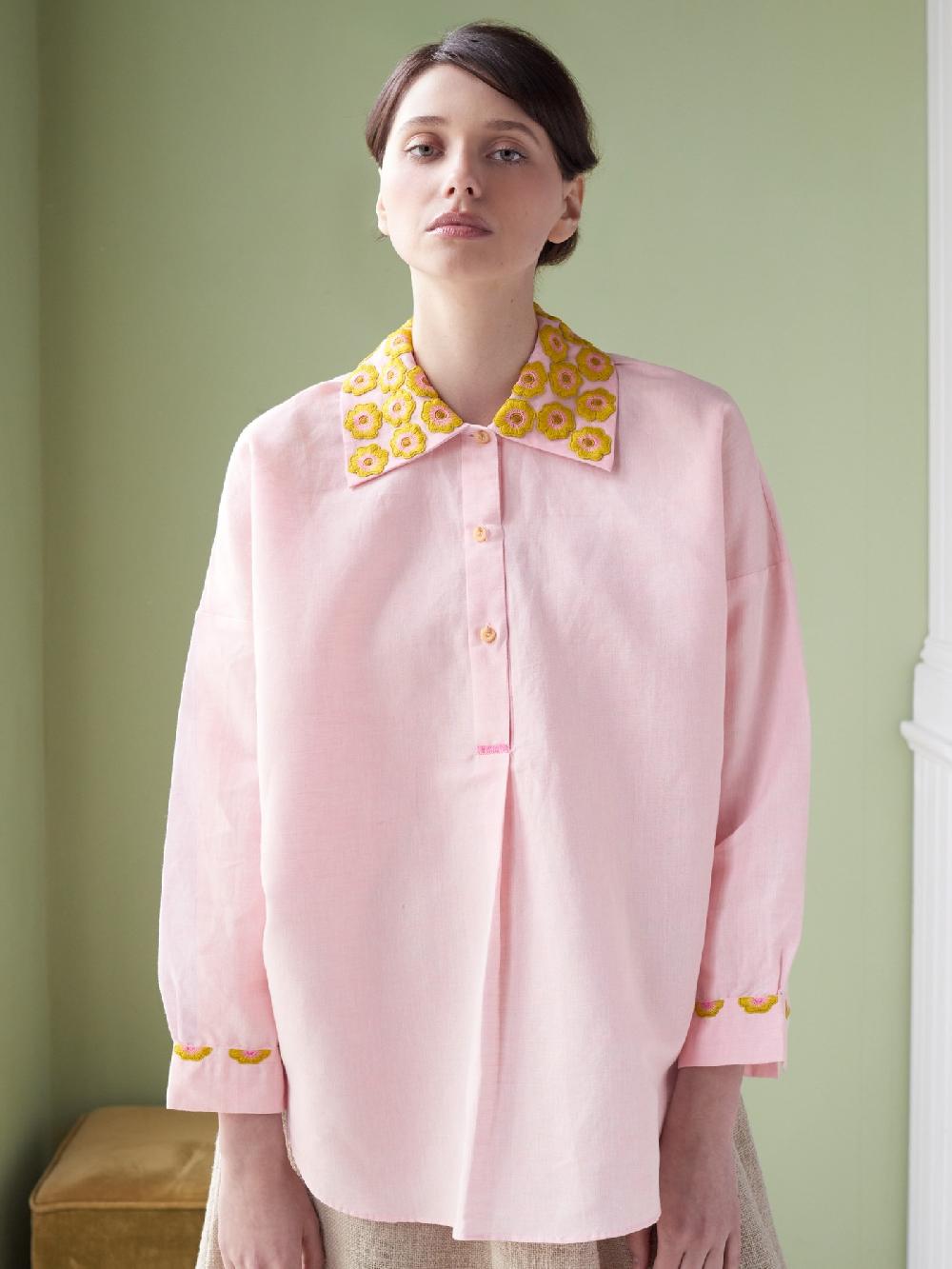 Jupe By Jackie Emmi - Pink Cotton Linen Blend