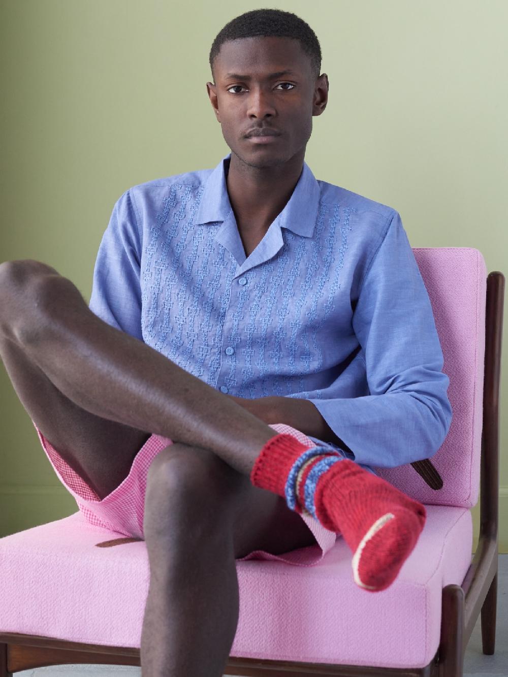 jupe by jackie Enzo - Light Blue cotton linen blend