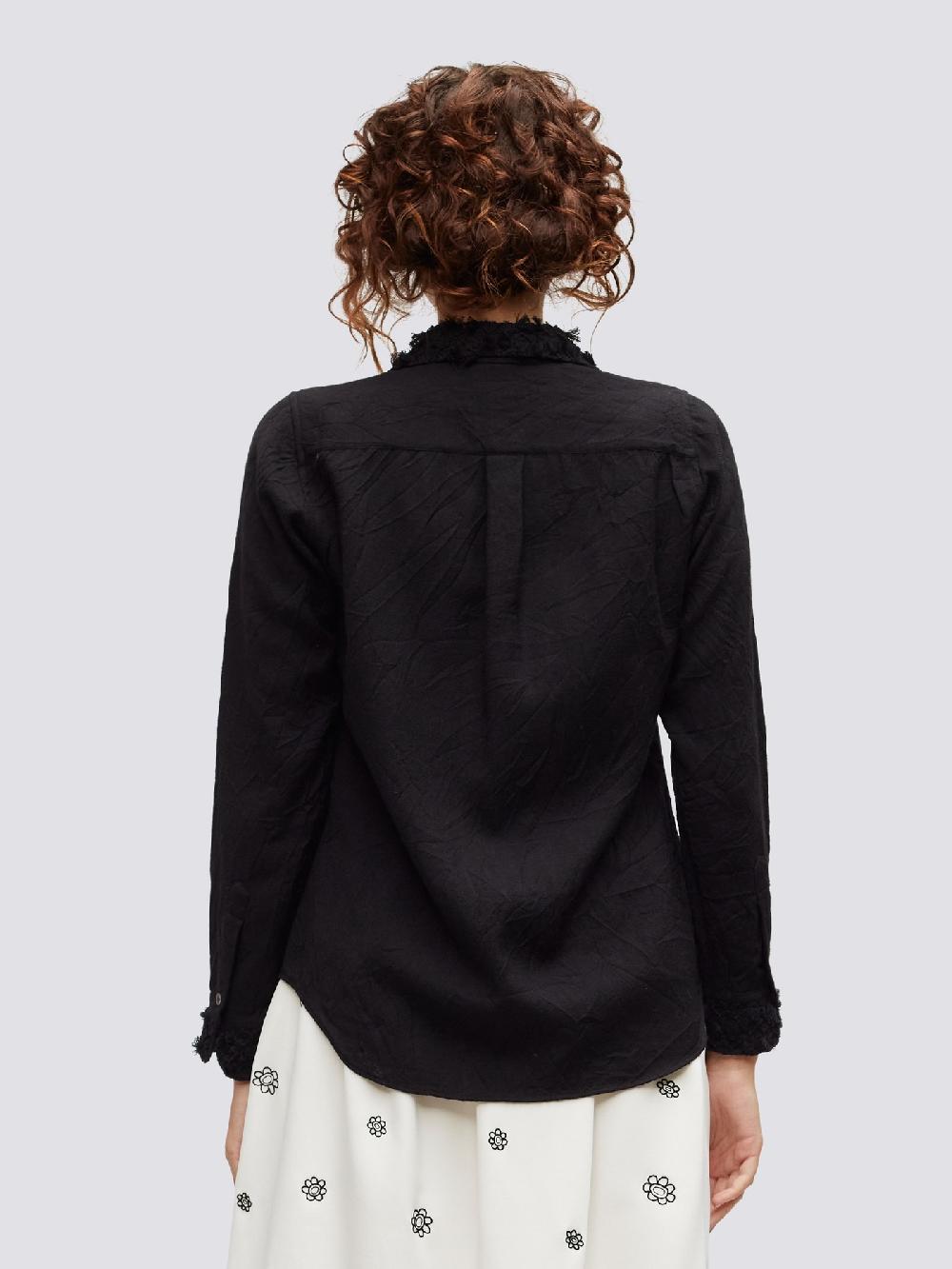 Jupe By Jackie Esprit - Black 100% Wool Tops+Shirts