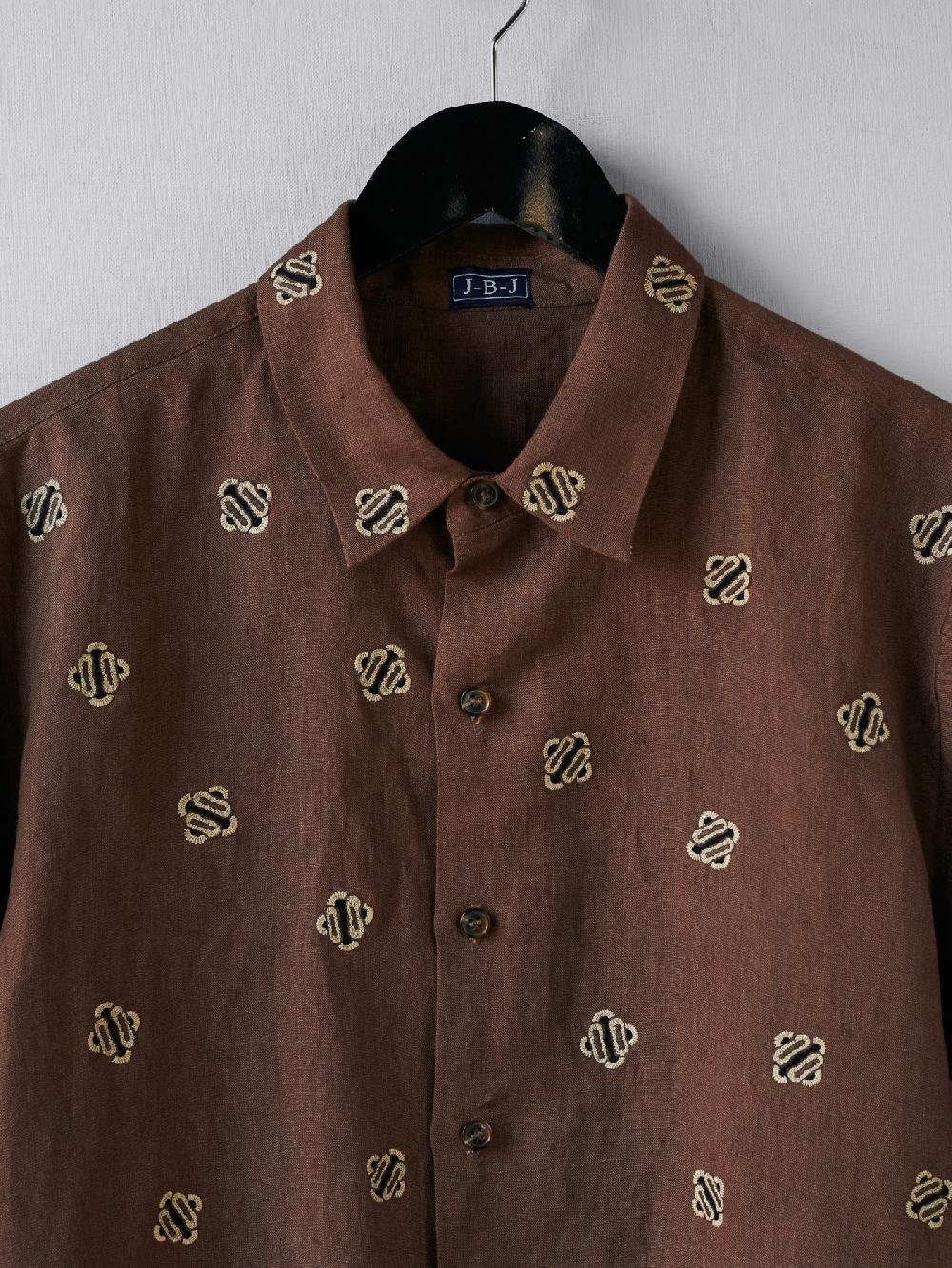 Jupe By Jackie Evans - Brown 100% Linen